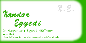nandor egyedi business card